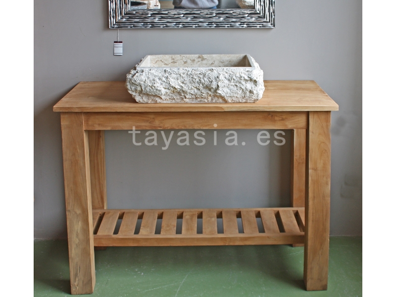 Muebles-Baño-Conjunto baño consola y lavabo